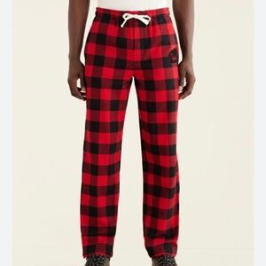Mens Roots Flannel Pajama Pants Size S